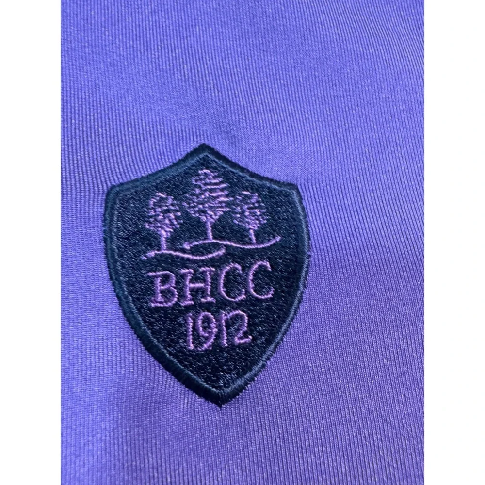 Greyson XXL Golf Polo Purple BHCC 1912 Wolf Logo‎ Short Sleeve Mens